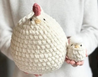 Mama & Mini Mabel Chicken Crochet Pattern