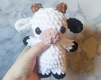 Crocheted Cow Amigurumi Farm Animal Pattern