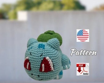 Bulbasaur Amigurumi Crochet Pattern: Easy Plush Toy