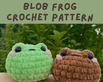 Blob Frog DIY Crochet Pattern PDF