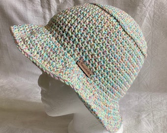 Crochet Cotton Summer Bucket Hat Pattern