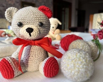 Amigurumi Crochet Toys: Red Bear Pattern