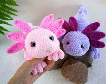 Amigurumi Axolotl Plushie Crochet Pattern Toy