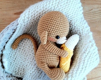 Peter the Monkey Amigurumi Crochet Pattern PDF