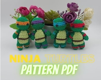 Crochet Ninja Turtle Amigurumi Toy Pattern