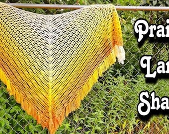 Bagoday Prairie Land Crochet Shawl Pattern