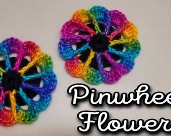 Bagoday Pinwheel Flower Crochet Pattern