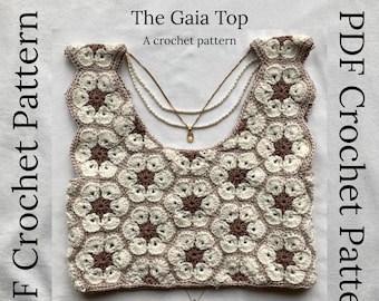 Gaia Top Crochet Pattern PDF by Lizard&Hook
