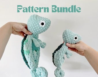 Charlie & Cam Chameleon Crochet Pattern Bundle