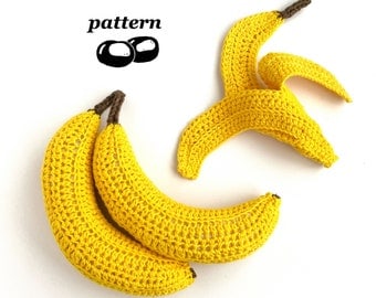 Crochet Pattern for Banana & Peel