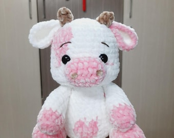 Moo: Strawberry Cow Crochet & Amigurumi Pattern