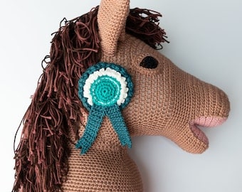 Crochet Pattern for Bow Hobby Horse Rosettes