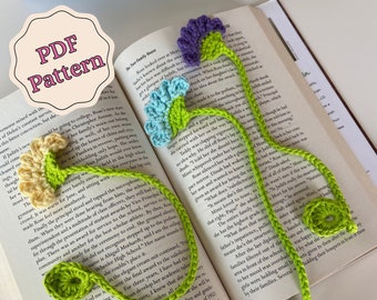 Pressed Flower Crochet Bookmark Pattern