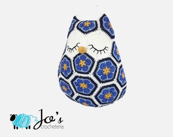 Maggie the African Flower Owl Crochet Pattern