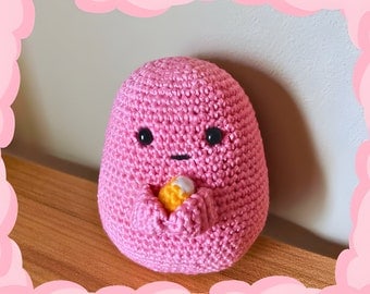 Pink Potato Amigurumi Crochet Pattern & Plushie