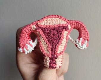 Woman Anatomy Brooch Crochet Pattern by Asessune