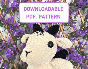 Little Baphomet Buddy Crochet Pattern PDF