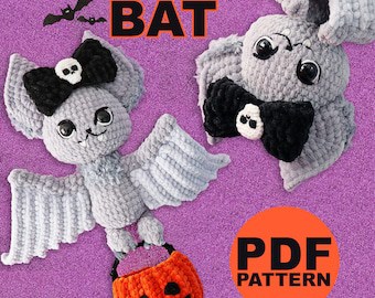 DIY Halloween Crochet Bat Pattern Amigurumi