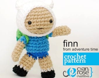 Adventure Time Finn Amigurumi Crochet Pattern