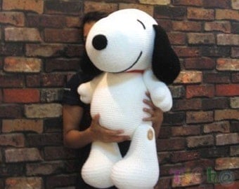 Snoopy Dog 27"- Amigurumi Crochet Pattern PDF