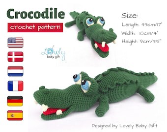 Crocodile Amigurumi Crochet Pattern - Animal Toy