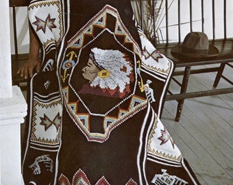 Southwest Native American Afghan Crochet Pattern eBook