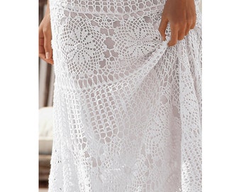 Inclusive Boho Maxi Crochet Skirt Pattern XS-3X