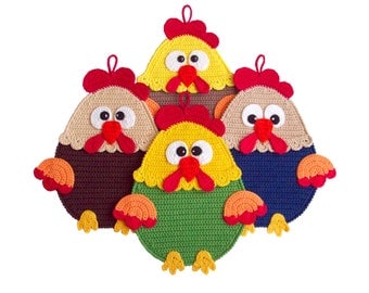 Rooster Amigurumi Crochet Pattern for Home Decor