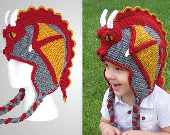Etsy's Dragon Hat Crochet Pattern for All Ages