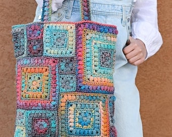 Boho Granny Square Scramble Crochet Pattern