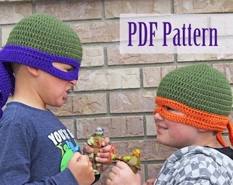 TMNT-Inspired Crochet Hat Pattern