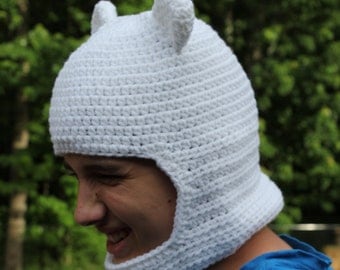 Finn-Inspired Adventure Time Crochet Hat Pattern