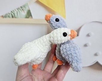 Goose Keychain Crochet Pattern: Amigurumi PDF Tutorial