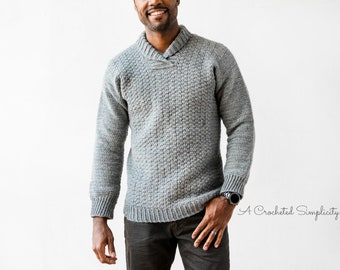 WULF Men's Pullover Crochet Pattern