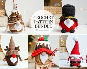 Christmas Gnomes Crochet Patterns Bundle