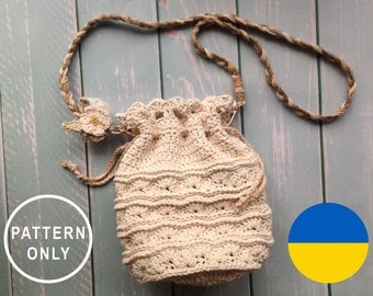 Boho White Shell Crochet Summer Bag Pattern