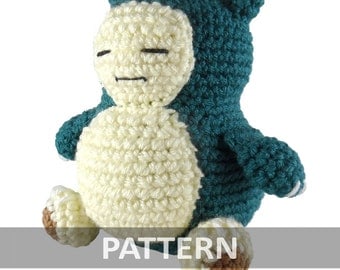Snorlax Amigurumi Crochet PDF Pattern Plush