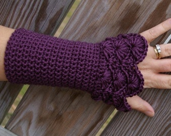 Crochet Pattern for Fingerless Arm Warmer Gloves
