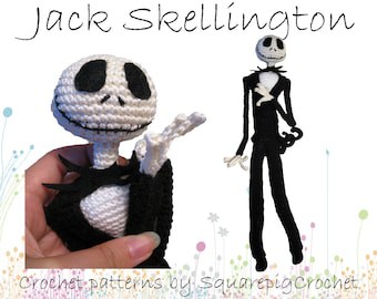 16-Inch Jack Skellington Crochet Pattern for Holidays
