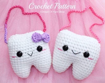 Amigurumi Tooth Fairy Pillow Crochet Pattern PDF