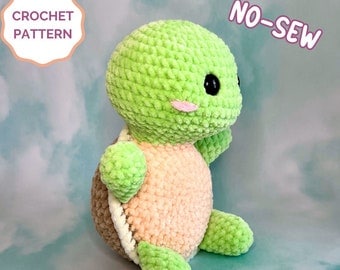 No-Sew Crochet Pattern for Turtle Plush