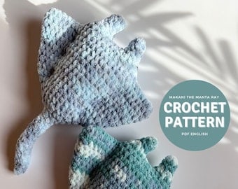 Makani Manta Ray Crochet Plushie Pattern