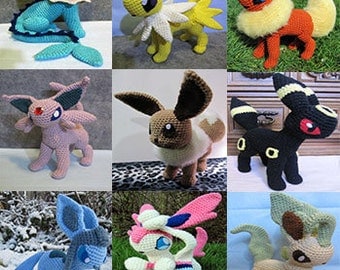 Pokemon Eeveelution Crochet Pattern Kits
