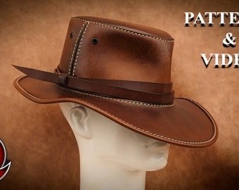 DIY Leather Hat Pattern with Video Tutorial