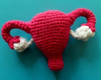 Crochet Pattern for Uterus Bean Bag/Stress Ball