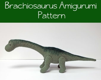 Brachiosaurus Dinosaur Crochet Amigurumi Pattern PDF