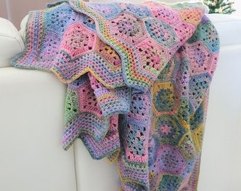 Opal Dreams Crochet Blanket Pattern with Planner
