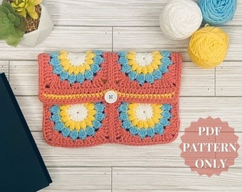 Sunburst Crochet Book Sleeve Pattern