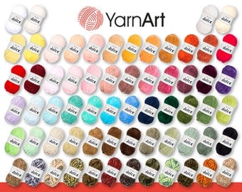 YarnArt Dolce Chenille Wool for Knitting & Crochet