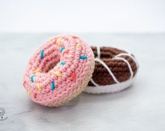 No-Sew Donut Amigurumi Crochet Pattern for Play Food